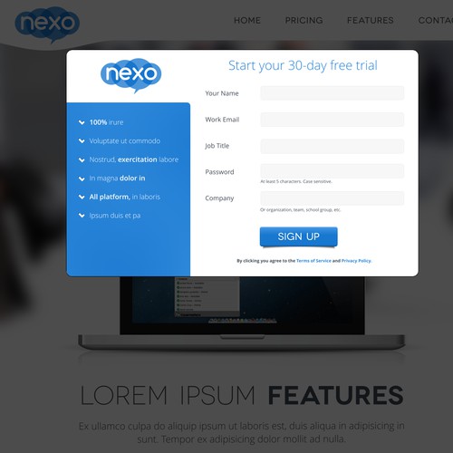 nexo - start trial
