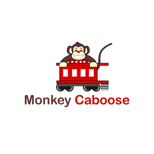 Monkey and Caboose logo for Toy Store