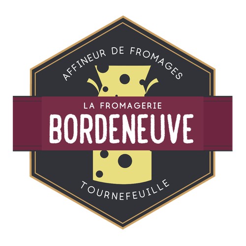 Concept de logo pour fromagerie