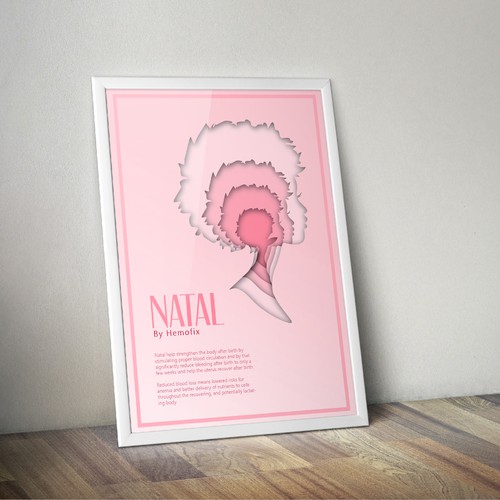 a modern style poster of Natal by Hemofix!