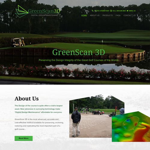 GreenScan 3D Website Revised and Updated