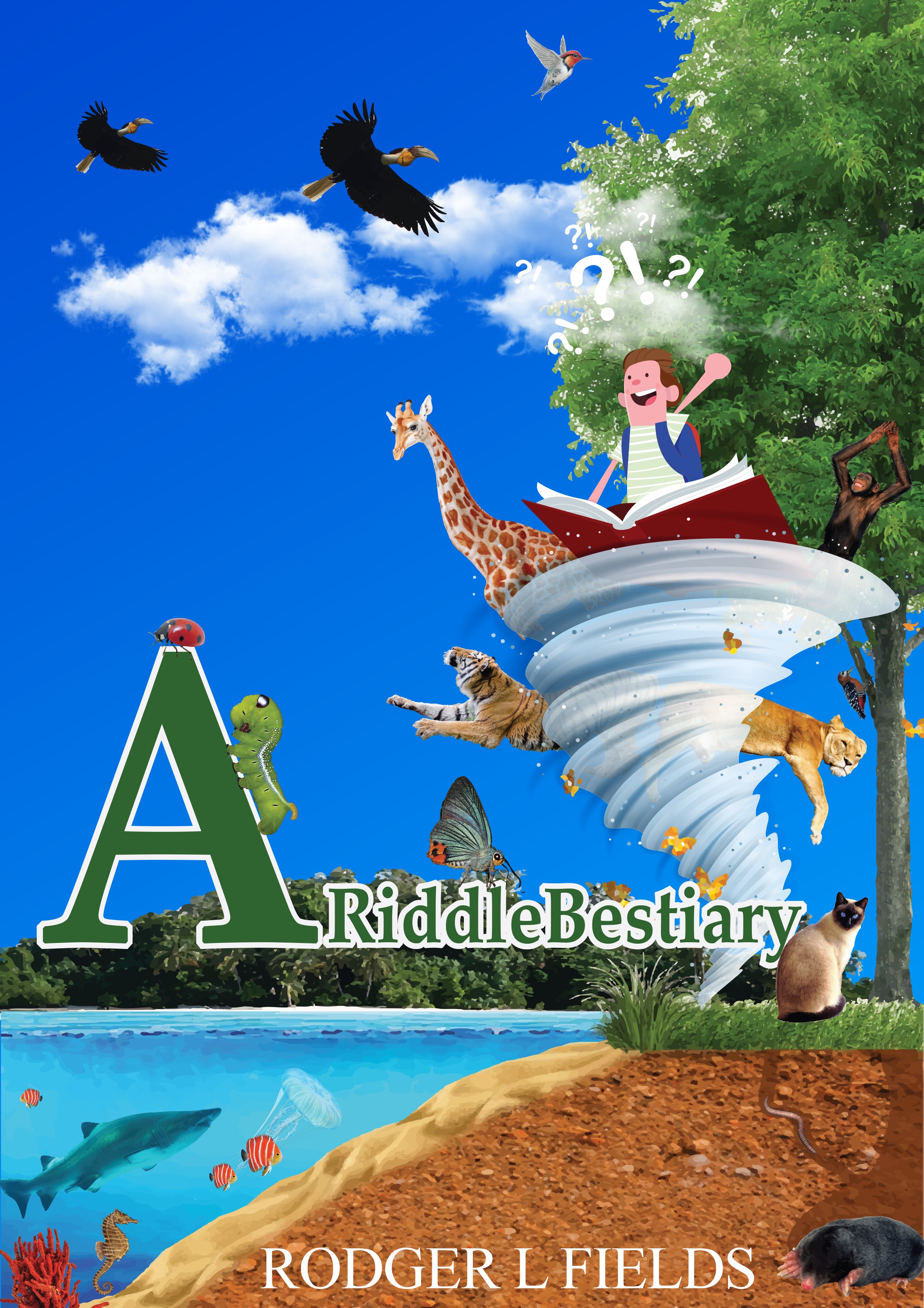 Design a book cover for A Riddle Bestiary