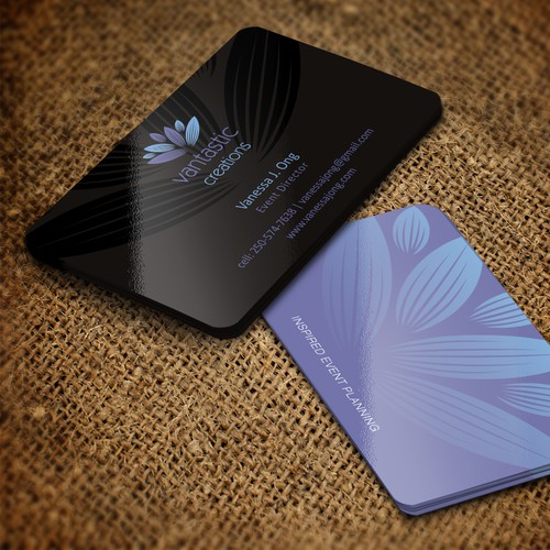 Create a unique & memorable business card for my Event Planning business