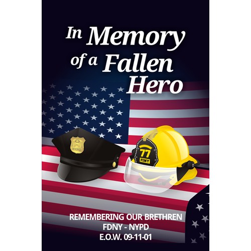 Create the next design for Fallen Hero Image