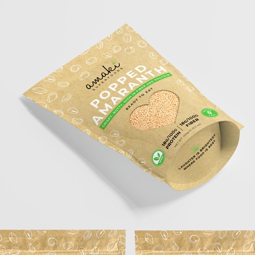 Stand-up Pouch for a natural, healthy, superfood brand