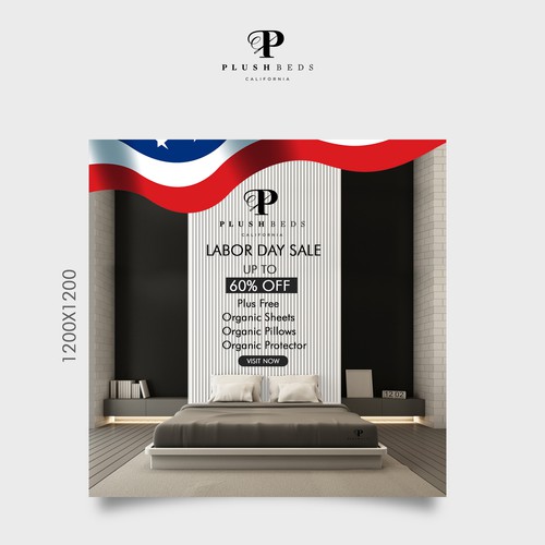 Labor day sale banner