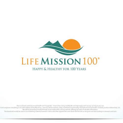 Bold logo concept for Life Mission 100