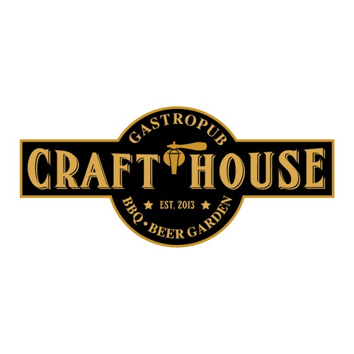 create a logo for "craft house"  a restaurant to be featured on food network reality show