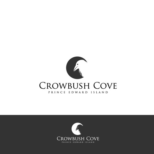 logo crow and moon