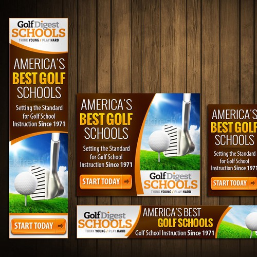 Help Golf Digest Schools with a new banner ad