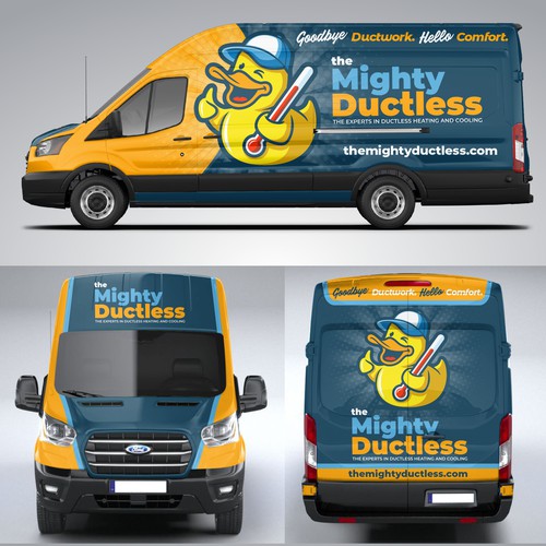 The Mighty Ductless- Ford® Transit Wrap