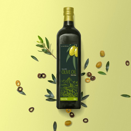 Olive Oil Packaging Design 
