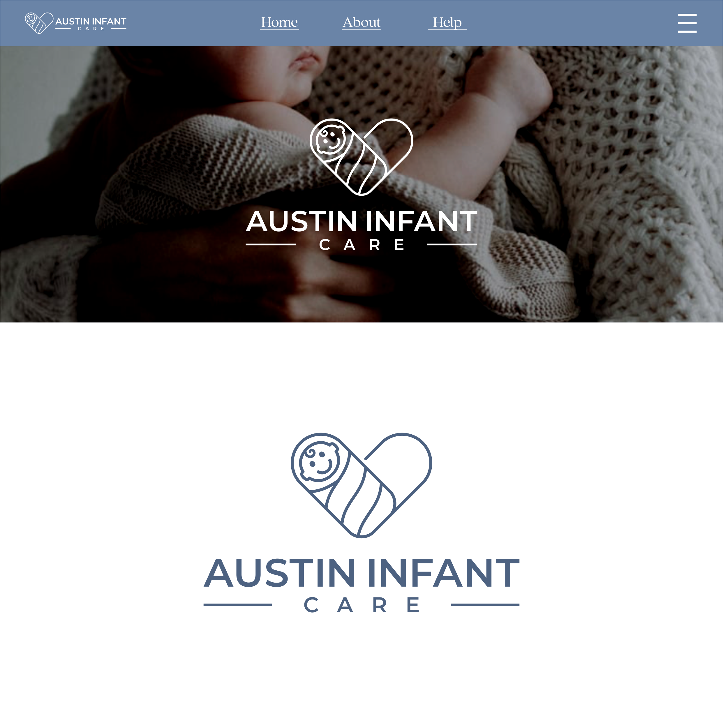 Design a logo for a luxury newborn care company