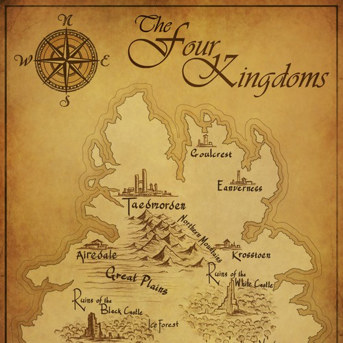 Four Kingdoms Map Design