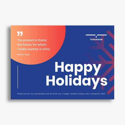 Tomorrow Holidays Card 1