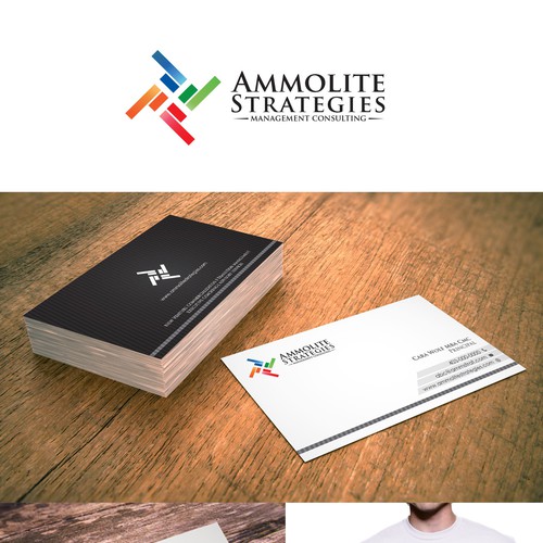 Create a fresh innovative design for Ammolite Strategies