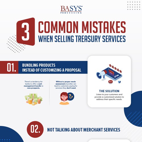 3 Common Mistakes When Selling Treasury Services - Infographic