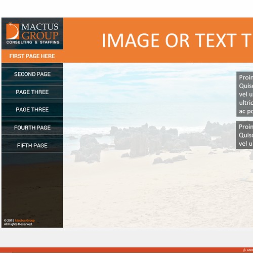 Mactus Group Template PowerPoint