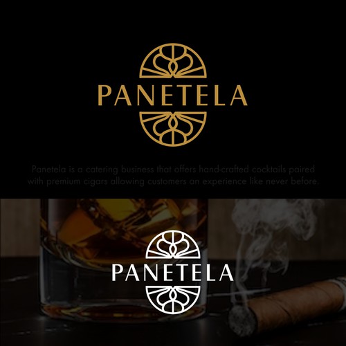  logo design for a catering business with an emphasis on hand crafted cocktails and cigars