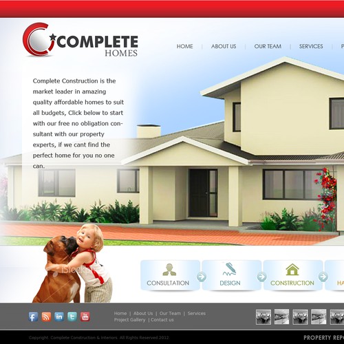 Complete Homes needs a new website design