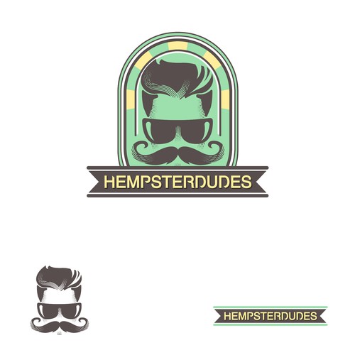 Retro-ish Concept Logo for Hempsterdudes