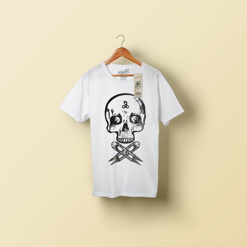 hipster skull shirt