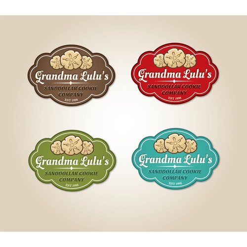 Help Grandma Lulu's Sanddollar Cookie Company with a new logo