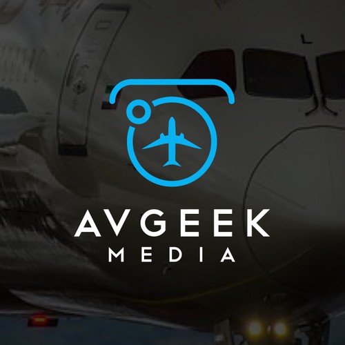 logo concept for AVGEEK MEDIA