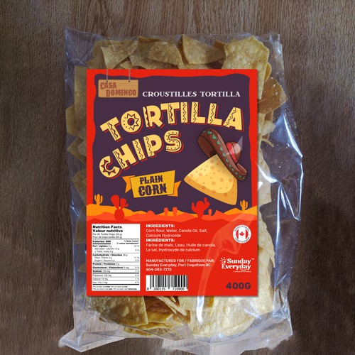 New Lable for Tortilla Chips