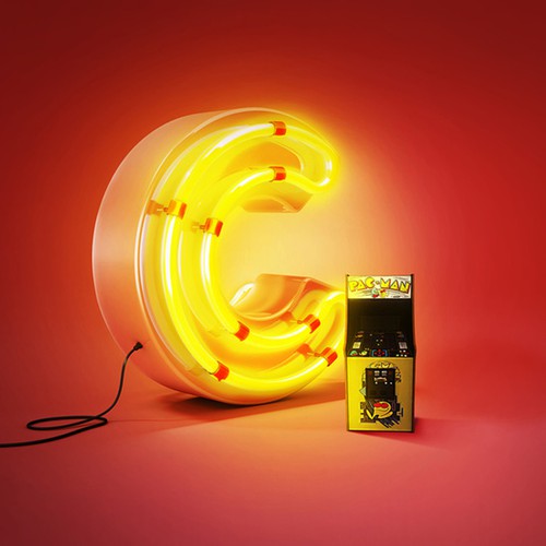 C 3D letter