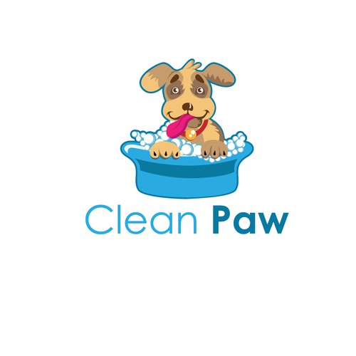 Logo concept for clean paw