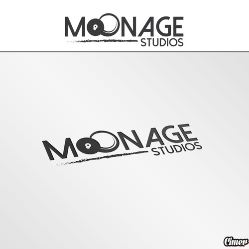 Create a minimalist logo for Moonage studios