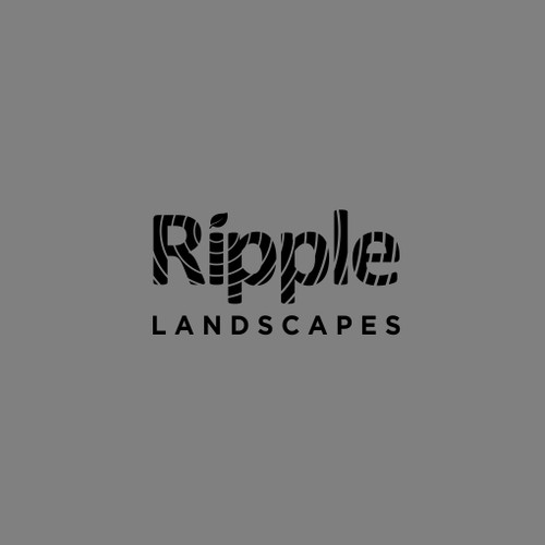 Elegant ripple logo concept