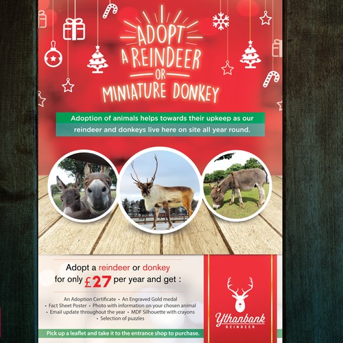 Poster for Reindeer Adoption Campaign