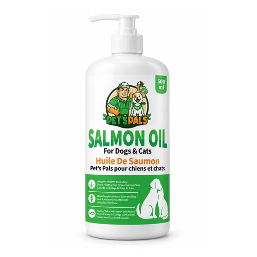 Pet’s Pals Salmon Oil Packaging Design