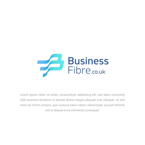 B+F logotype concept for Business Fibre