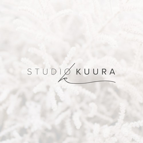 Handdrawn unique fontstyle logo for design studio