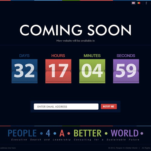 Help "People 4 A Better World" design its website homepage!