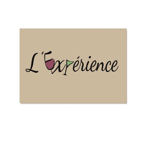 Create a modern logo for a  drinking bar : "L'Expérience"