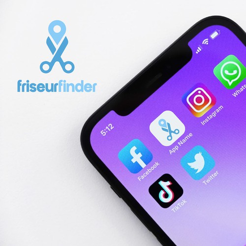 Logo concept for friseurfinder