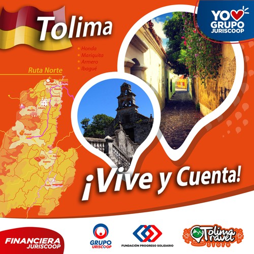 Pieza digital para Tolima Travel