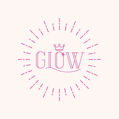 Feminine and fun logo for a non profit that empowers girls through arts and crafts