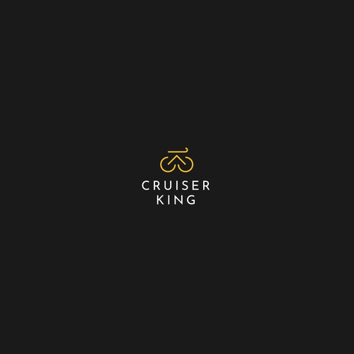 Minimal line art logo for Cruiser King