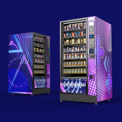 Vending machine stickers design 