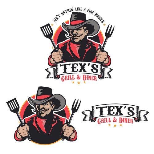 Logo for Tex's Grill and diner