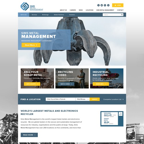 Metal Recycling Home page