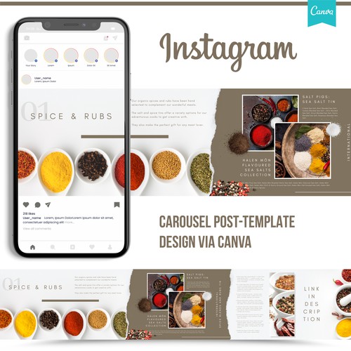 Primal Meats Instagram Post Template Design
