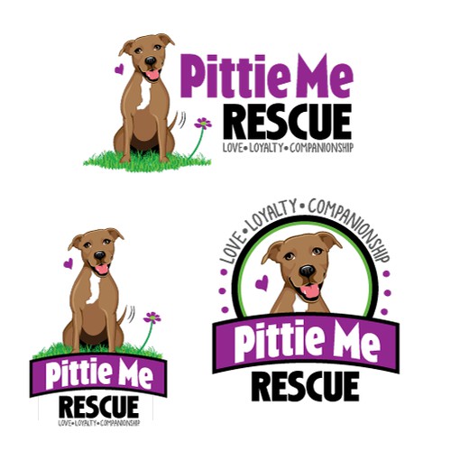 Create a logo that promotes a positive image of pit bulls and attracts people to support our cause.