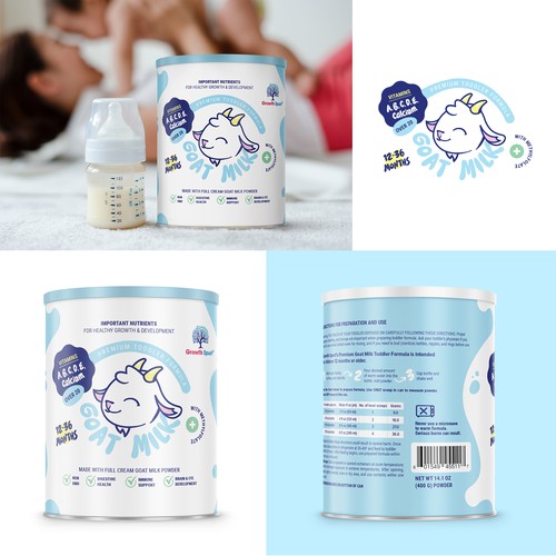 Packaging design for premium toddler formula