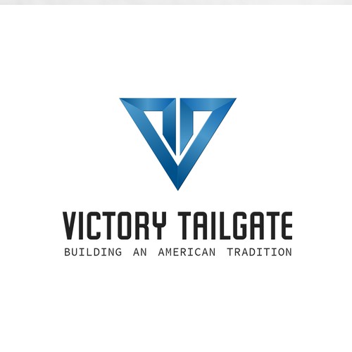 Modern and Bold logo VT initials 